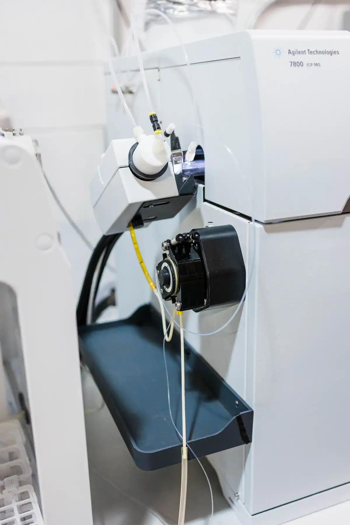 A close-up of Agilent ICP-MS systems.