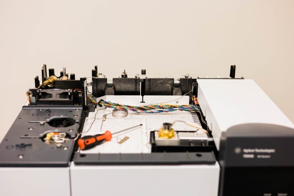 GC-MS internal diagnostics.