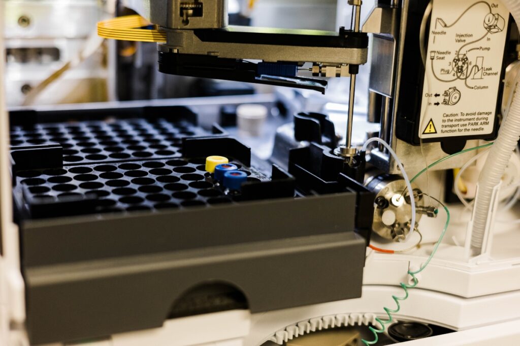 A used and well-maintained HPLC system.